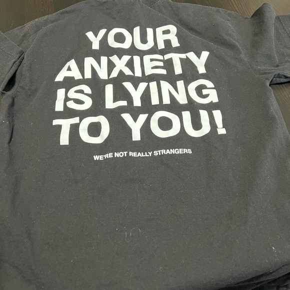 Your anxiety is lying to you graphic tee - Picture 4 of 4